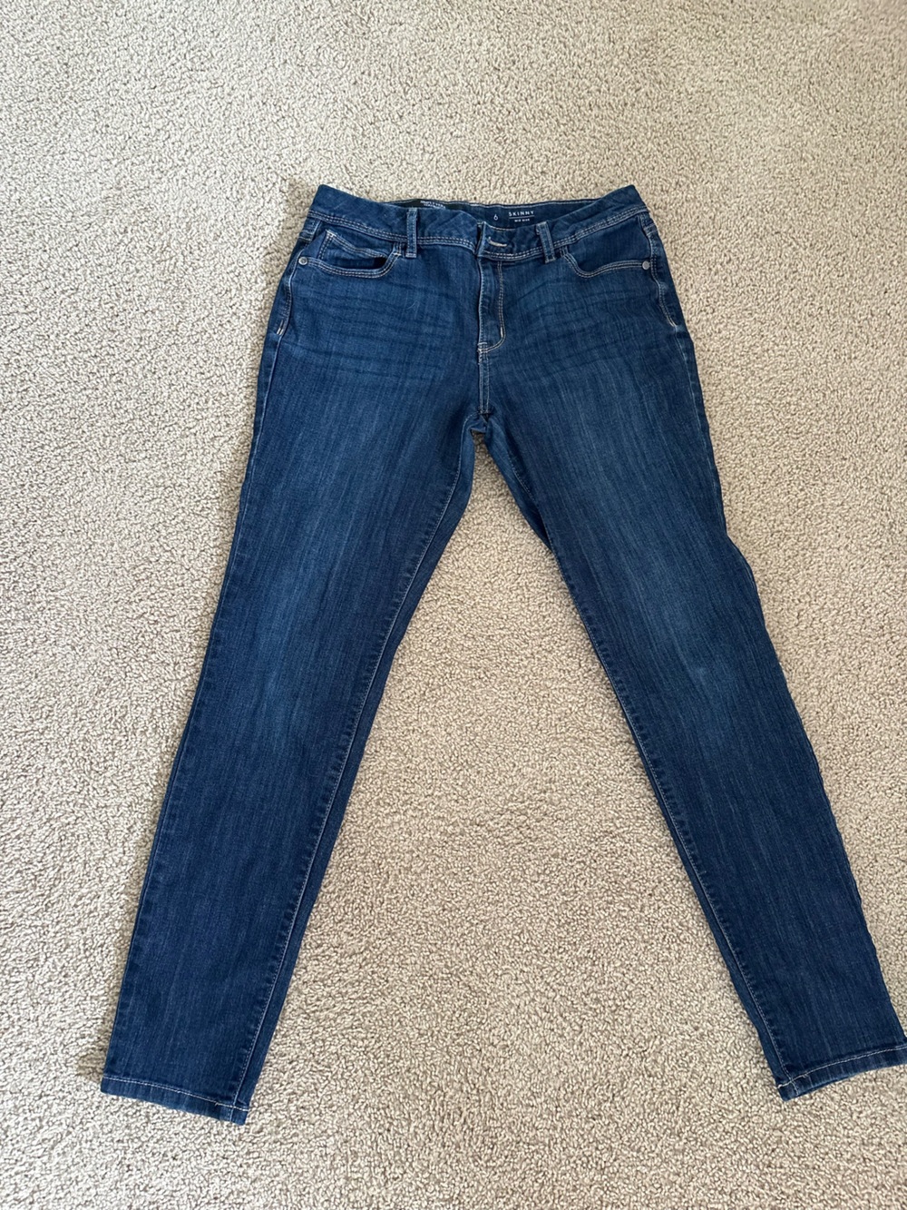 Simply Vera Vera Wang Dark Blue Skinny Mid Rise Jeans